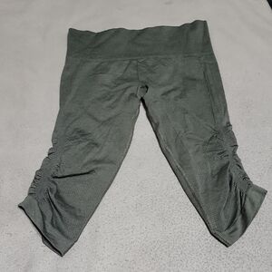 Lululemon Athletica Olive Green Leggings 19"